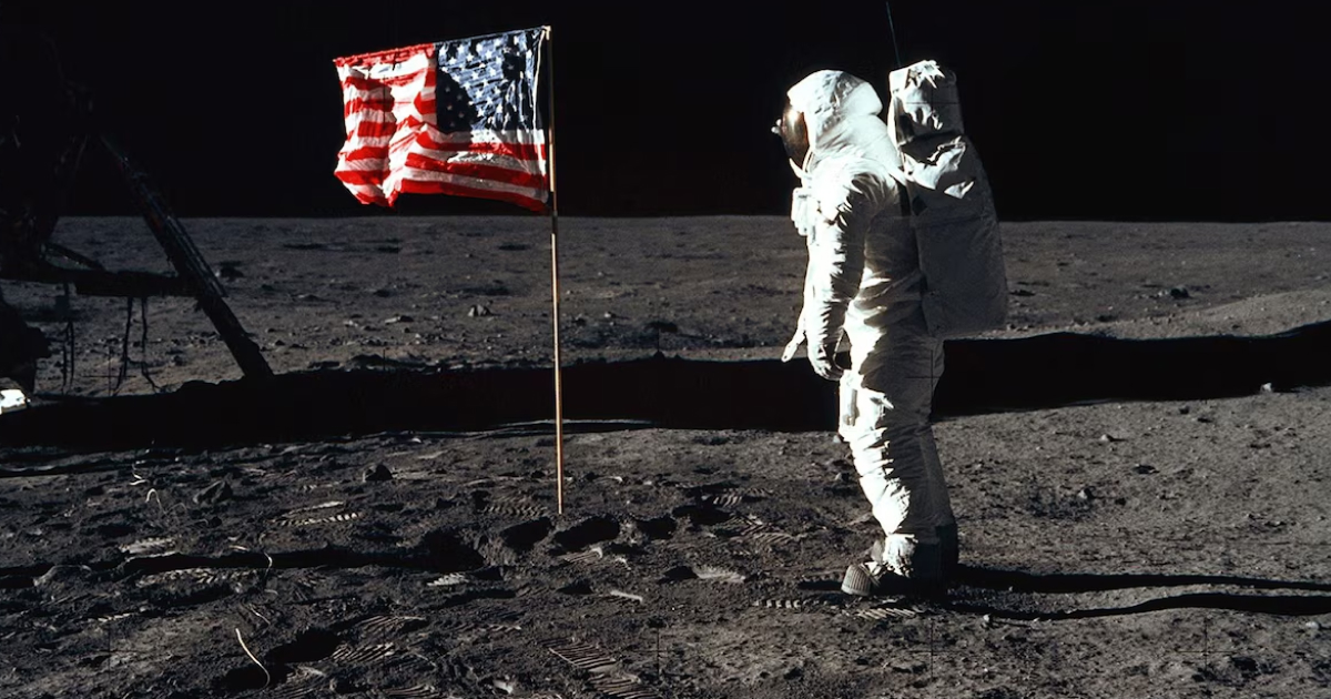 Buzz Aldrin’s footprint in the lunar dust, photographed July 20, 1969 during the Apollo 11 moonwalk.